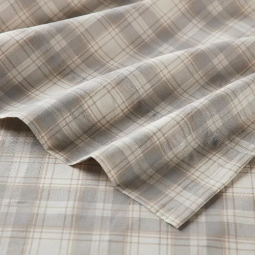 Vista 62 de Comfort Spaces Sábanas de percal 100% algodón, tamaño individual XL, 3 Adelia Gris