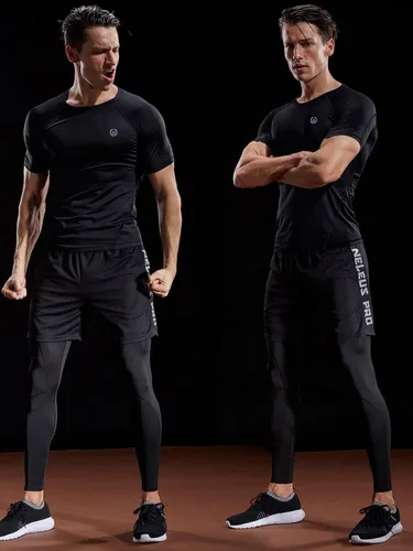 Vista 7 de NELEUS Camisetas de compresión para hombre