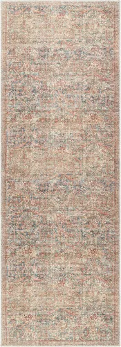 Vista 3 de Livabliss x Becki Owens - Alfombra vintage Marlene para pasillo, 2'7" x 7'3", Beige/Multi, (7' y menos)
