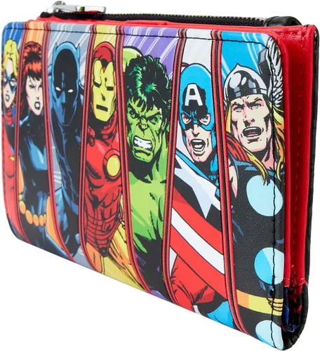Vista 2 de Loungefly Avengers 60th - Cartera de aniversario que brilla en la oscuridad, exclusiva de Tienda