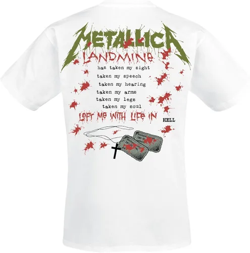 Vista 2 de Metallica Men's One Landmine T-Shirt White