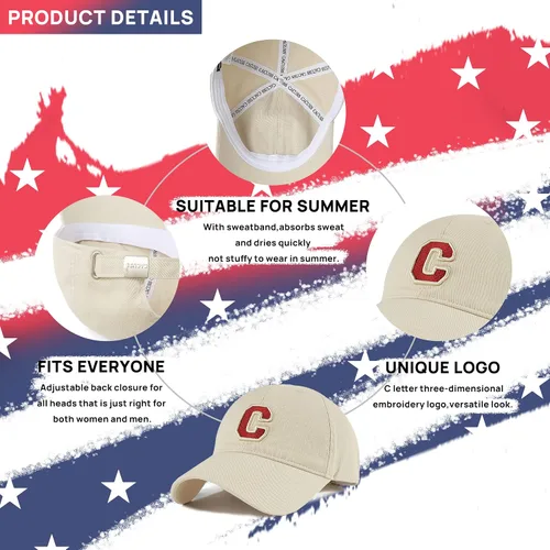 Vista 4 de Baseball Cap Men Women Cotton Dad Hat Classic Plain Hat Adjustable Workout Hats Unisex Low Profile Hat