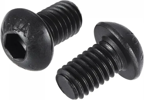 Vista 14 de uxcell Tornillos de cabeza de botón hexagonal M6x8mm Tornillos de acero de aleación 25pcs