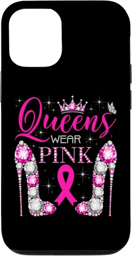 Vista 28 de iPhone 16 Queens Wear Rosa Concientización del Cáncer de Mama Estuche de Cinta Rosa
