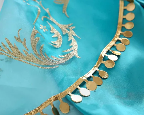 Vista 6 de Disfraz de princesa para niñas con accesorios de diadema para Halloween y cosplay