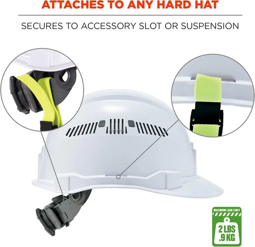 Vista 2 de Ergodyne Squids 3155 Lanyard with Clamp End, Easily Attaches to Hard Hat, Tools or Small Valuables, Weight Capacity 2 lbs