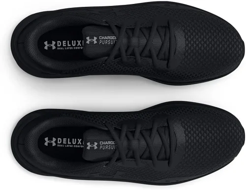 Vista 3 de Under Armour Charged Pursuit 3 - Tenis de correr para mujer, Negro