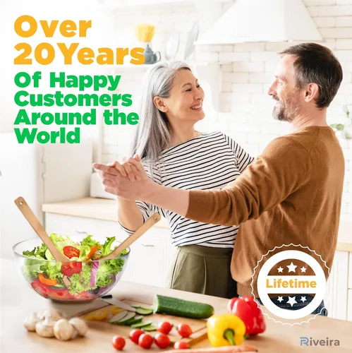 Vista 7 de Riveira Magic Wizard Gifts - Juego de 6 cucharas de madera orgánica para cocinar, regalos de Navidad para mujeres, utensilios de cocina, espátulas