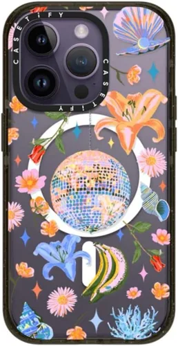 Vista 125 de CASETiFY Impact - Funda para iPhone 13 [protección contra caídas de 6.6 pies/compatible con Magsafe] Black Kingsnake, color negro transparente