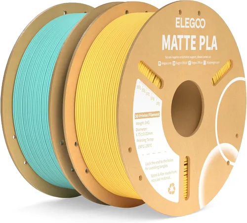 Vista 20 de ELEGOO Paquete de filamento de impresora 3D PLA mate 22 lbs 0.07 in