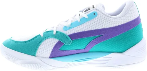 Vista 5 de PUMA Hombres TRC Blaze Court Baloncesto Zapatillas - Blanco