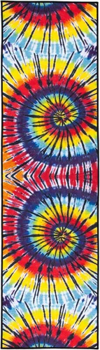 Vista 3 de SAFAVIEH Colección de pinceles de pintura para alfombras lavables, alfombra de 2 pies 2 pulgadas x 8 pies, fucsia y amarillo, antideslizante y fácil