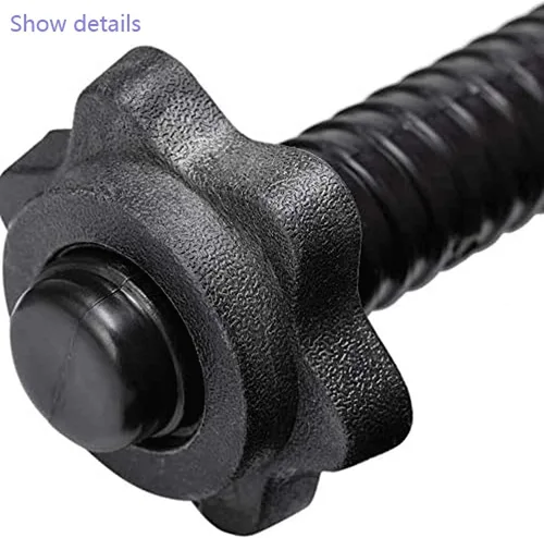 Vista 5 de Collares de Mancuernas de 1 Pulgada Tuerca Hexagonal de Mancuerna Abrazaderas de Collar de Barra Clips de Peso para Mancuernas, Collares Spinlock