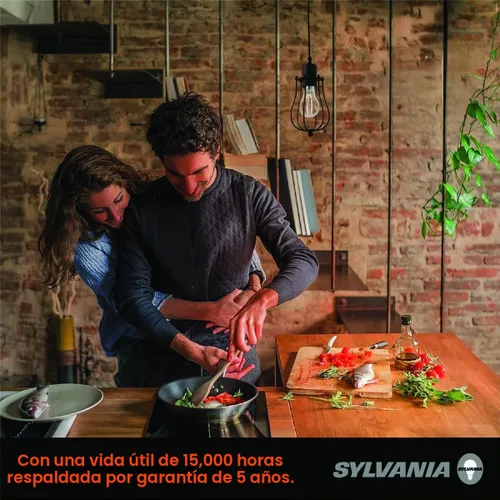 Vista 8 de Sylvania - Bombilla de filamento LED transparente A19, 6.5 W, regulable, 800 LMS, base media, 2700 K, blanco suave, paquete de 2 (42170)