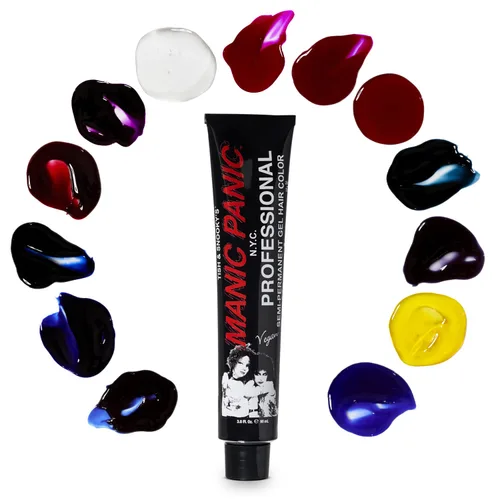 Vista 7 de Manic Panic Tinte de gel semipermanente de terciopelo rojo cereza profesional, color rojo cereza brillante, brilla bajo la luz negra, dura más de 40
