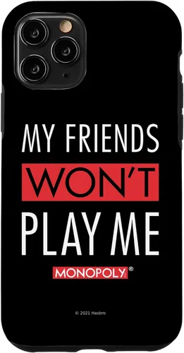 Vista 10 de Funda blanca para iPhone 15 Monopoly My Friends Won't Play
