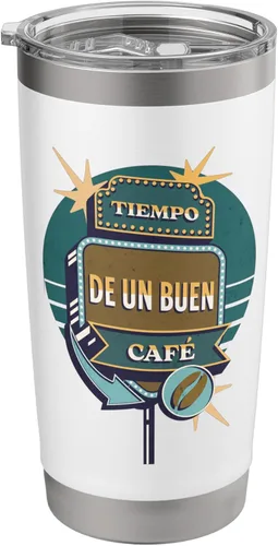 Vista 9 de Tiempo De Un Buen Café Retro Coffee Art - Vaso aislado de acero inoxidable Cepillado inoxidable
