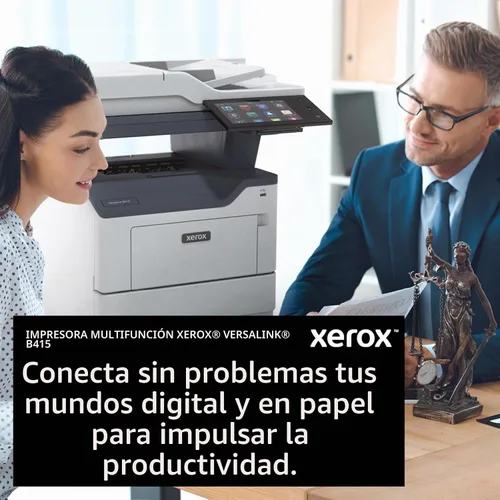 Vista 4 de Xerox Impresora láser inalámbrica todo en uno B415DN en blanco y negro