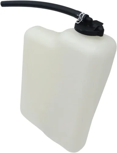Vista 2 de CarPartsDepot Tanque de recuperación de refrigerante del motor Depósito de expansión Depósito de botella con tapa y manguera de plástico compatible