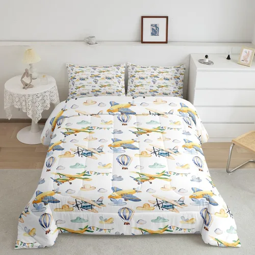 Vista 16 de Erosebridal Juego de edredón de camión de bomberos para niños, juego de ropa de cama de panal rojo brillante con diseño de panal de abeja