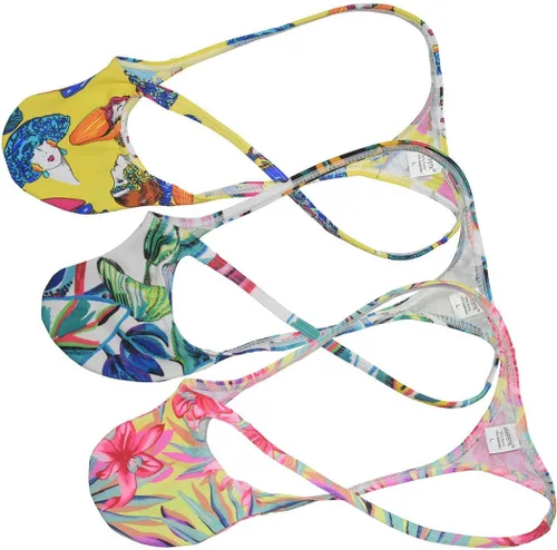 Vista 20 de Men Sexy Thong Contour Pouch G-String Underwear Minimal Coverage T-back Paquete de 3 Dsb