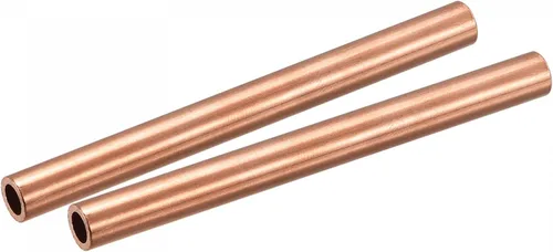Vista 7 de uxcell Tubo redondo de cobre 0.315 in OD 0.059 in espesor de pared 3.937 in longitud tubería 2 piezas