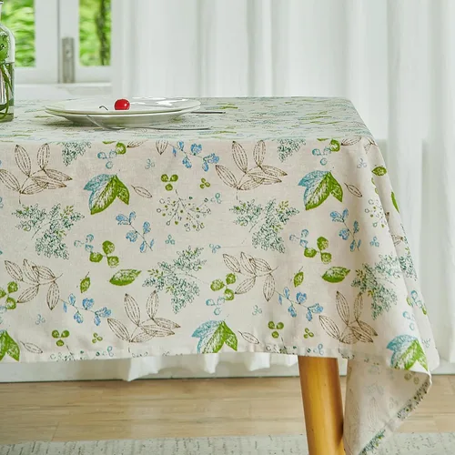 Vista 22 de Wracra Mantel redondo de macramé impermeable, estilo lino de granja, resistente a las arrugas, lavable, para interiores y exteriores