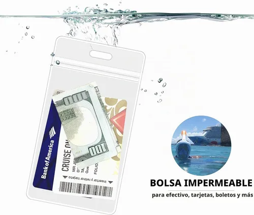 Vista 8 de Cordón de crucero de Cruise On para tarjetas de barco – Paquete de 2 con insignia retráctil y soporte impermeable para tarjetas de llave