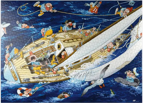 Vista 7 de MyPuzzle Sailors - Jean-Jacques Loup - Cartoon Classics - Rompecabezas prémium de 500 piezas para adultos