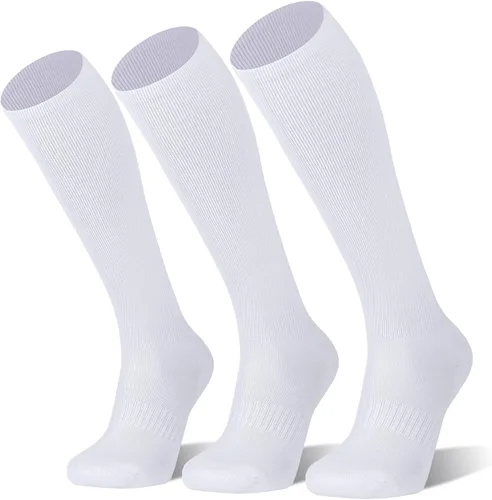 Vista 13 de FITRELL Paquete de 2/3 calcetines de béisbol y sóftbol para niños, jóvenes, hombres y mujeres, calcetines altos hasta la rodilla (varios colores)
