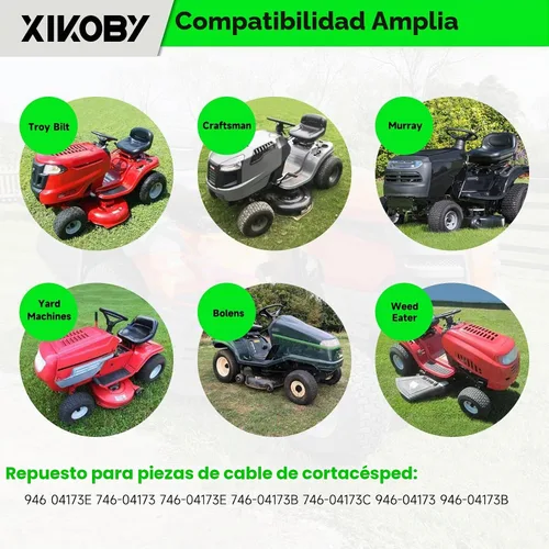 Vista 6 de 946-04173E - Cable de compromiso de cubierta compatible con Troy Bilt Pony Craftsman MTD Bolens para montar, cortacésped, tractor, máquina de patio