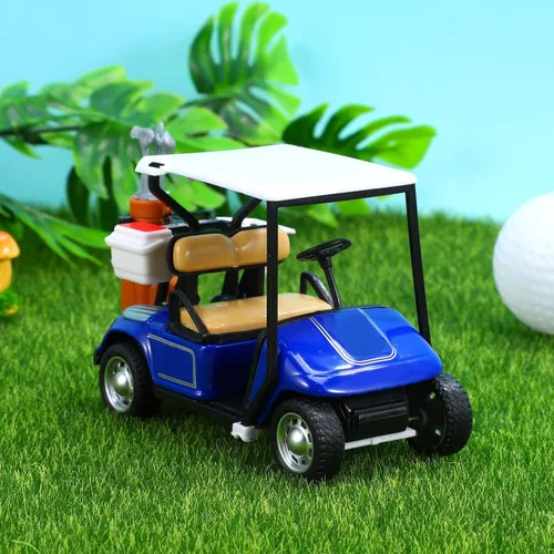 Vista 5 de Mipcase Carrito de golf Modelo de decoración para el hogar Suministros de escritorio Carrito de golf simple Decoración de carrito de golf Decoración