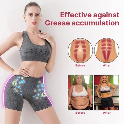 Vista 3 de Oplviude SHAPERMOV Pantalones cortos moldeadores de iones, tela transpirable y cómoda, contiene tela de turmalina, pantalones cortos con control