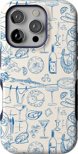 Vista 86 de Casely - Funda protectora para iPhone 16 Pro, diseño All Smiles, sticker de cara sonriente, colección Bold, compatible con MagSafe