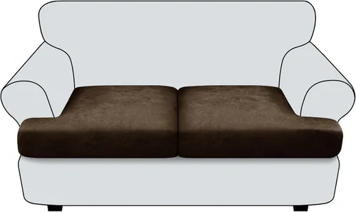 Vista 86 de Funda de cojín para sofá con aspecto de cuero, 1 unidad, elástica, para sala de estar, funda de cojín individual para sofá, protector de asiento