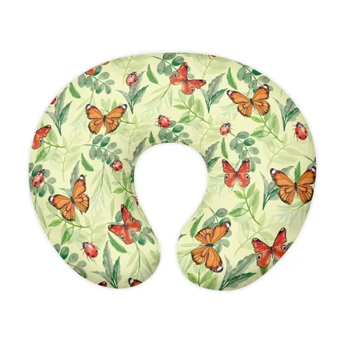 Vista 7 de Nursing Pillow Cover Stretchy Autumn Mushroom Ombre Cover for Breastfeeding Pillows Nursing Pillow Case for Newborn Fits the Original Support Pillow