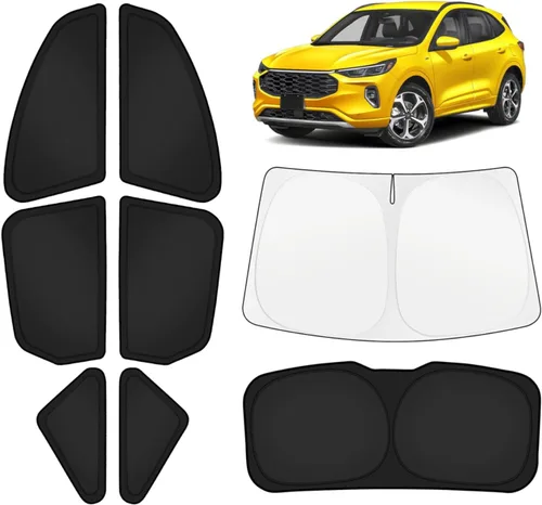 Vista 54 de KUST - Parasol plegable para parabrisas para BMW X1 E84, accesorios 2011 2012 2013 2014 2015, protector de visera de sol ajustable que bloquea