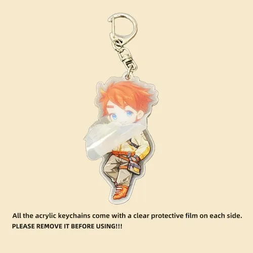 Vista 2 de My Time at Portia Characters Merch - Llavero acrílico de dos caras (2 pulgadas de alto)