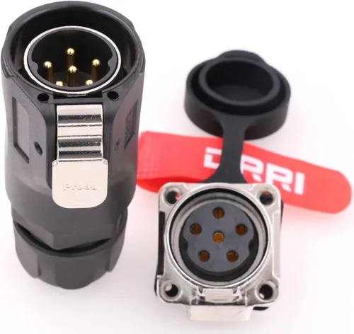 Vista 4 de XHE28 Series 10pin impermeable IP65/IP67 conexión rápida 10A 380V macho y hembra RV conector de puerto solar RV (10-Pin 10A 380V)