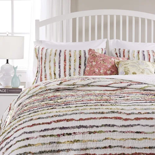 Vista 4 de Greenland Home Set de Colcha, Algodón, Multicolor, King