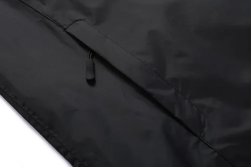 Vista 6 de Chaqueta impermeable ligera para hombre, con capucha ajustable, rompevientos para senderismo al aire libre