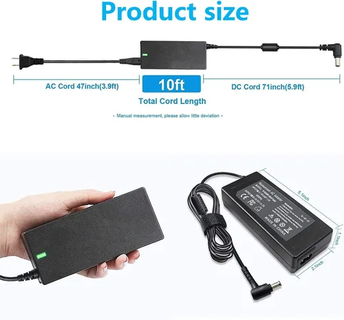 Vista 3 de 92W 19.5V 4.7A Adaptador de CA Cargador portátil para Sony VAIO VGP-AC19V37 VGP-AC19V10 VGP-AC19V12 VGP-AC19V48 VGP-AC19V61 VGP-AC19V33 VGP-AC19V26