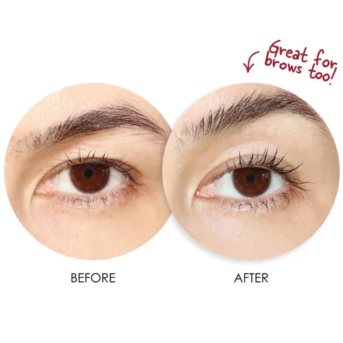 Vista 4 de Dermelect Volumizador de pestañas XL para pestañas y cejas suero antienvejecimiento con péptidos, tratamiento acondicionador para pestañas y cejas