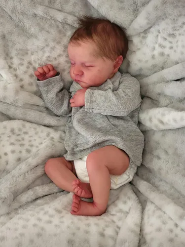Vista 8 de Pinky Reborn Muñecas de bebé de 19 pulgadas realista recién nacido con cuerpo suave muñeca de juguete para niños pequeños, el mejor regalo
