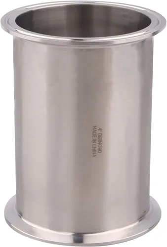Vista 15 de DERNORD Tubo de carrete sanitario con extremos de abrazadera, tubo redondo sin costuras de acero inoxidable 304 con brida de virola de triple