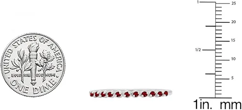 Vista 3 de Dazzlingrock Collection Anillo apilable de plata de ley de 0,12 quilates de plata de ley