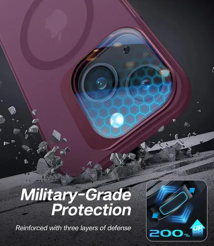 Vista 57 de VOFATA [Protección Completa Mejorada de la Cámara] para Funda iPhone Air con Cubierta de Cámara con Soporte [Compatible con MagSafe][Protección