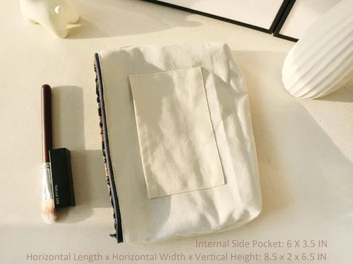 Vista 2 de HAPPYHEIDI - Bolsa de maquillaje grande para viajes, bolsa para cosméticos