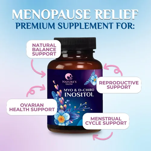 Vista 7 de Myo-inositol y D-Chiro Inositol 1025 mg – Proporción ideal 40:1 para apoyo ovárico, suplemento vegano de mio y D Chiro para el equilibrio natural
