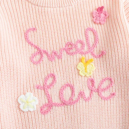 Vista 3 de Simplee kids Suéter de punto de corazón para bebé, para otoño, otoño e invierno, 3M-3T